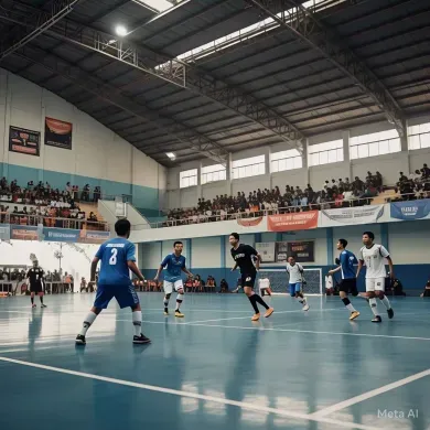Ramai Remaja di Acara Futsal GOR Bekasi
